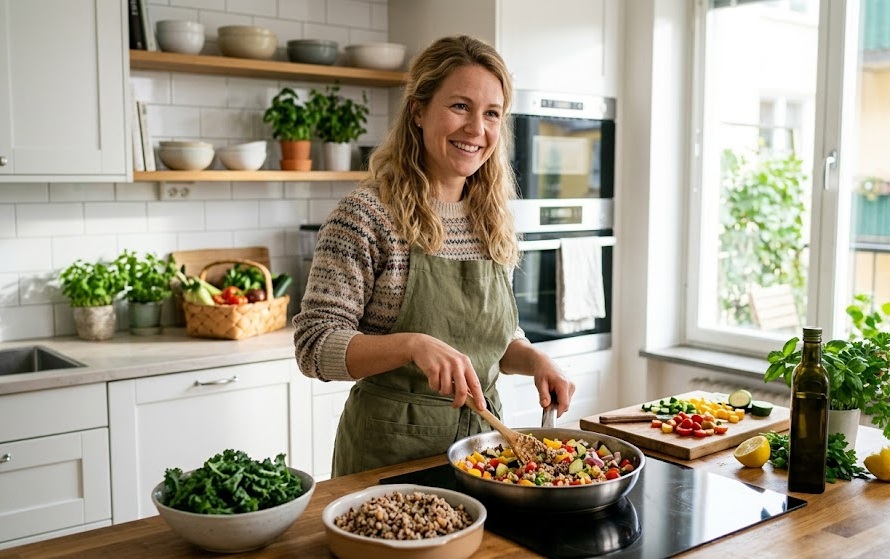 Egyszerű taplalkozasi szokasok illusztracio