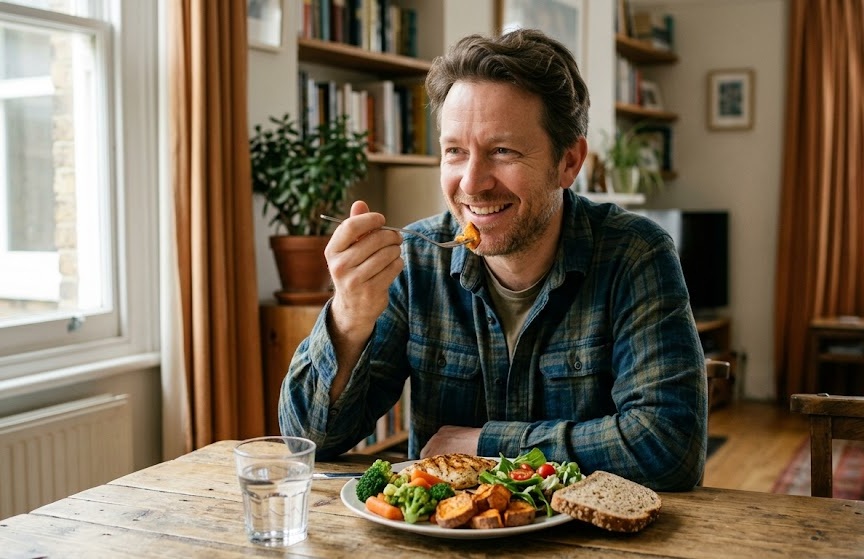 Egeszseges etelek egy asztalon